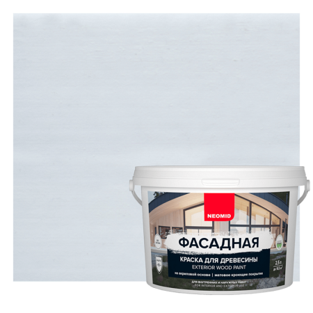 картинка NEOMID Фасадная краска для древесины  от магазина Огнекор